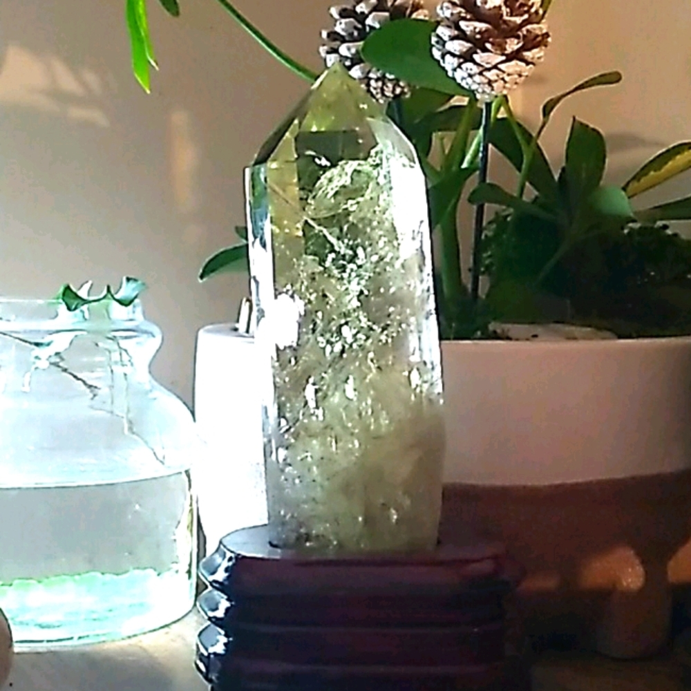 Natural Citrine Tower w. Custom Base